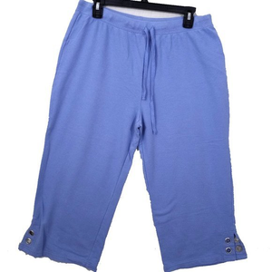 IActive Cropped Stretch Pants Light Blue‎ Size Large  #012